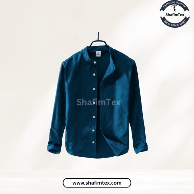 Ban Coller Long Sleeve Shirt for Men (Petrol)
