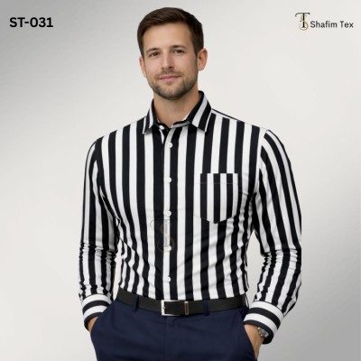 Single Pocket Print Shirt (Black)