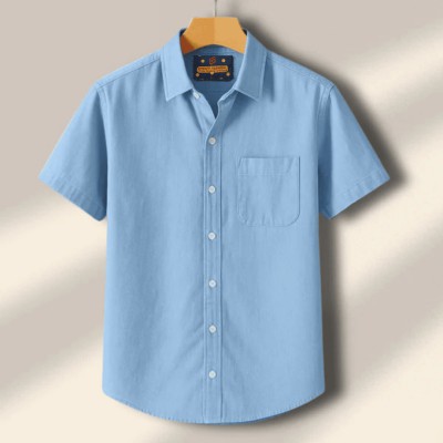 Kaizar cotton Half Sleeve (Sky Blue)