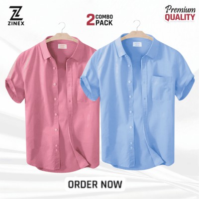 2_pcs half Sleeve (sky blue+pink)