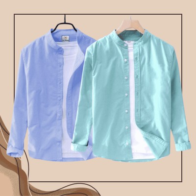 Ban Coller Long Sleeve Shirt for Men