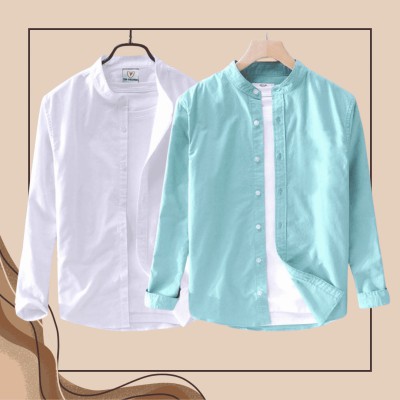 Ban Coller Long Sleeve Shirt for Men