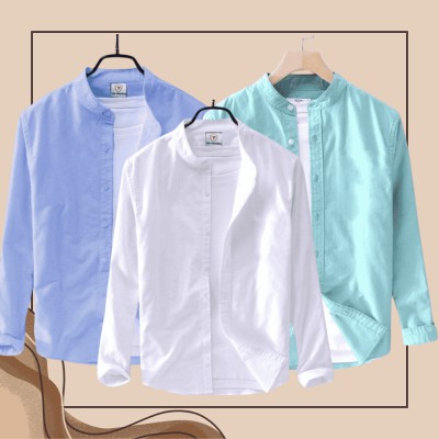 Ban Coller Long Sleeve Shirt for Men