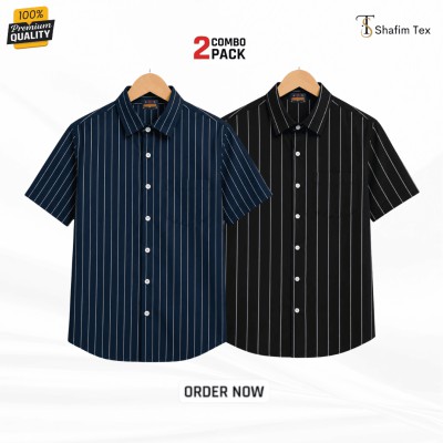 Step half shirt ( Nevy+Black )