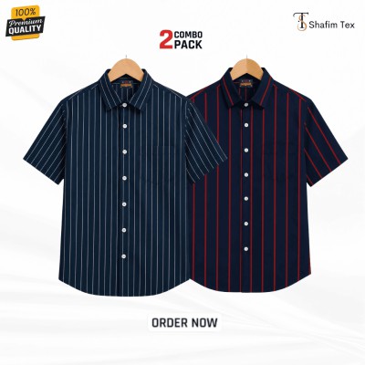 Step Half Shirt ( Nevy+Red )