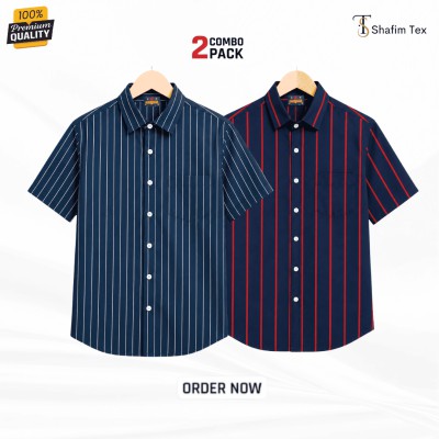 Step Half Shirt ( Nevy+Red )