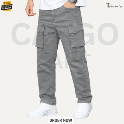 Premium Export Fabric Cargo Pant (Ash)