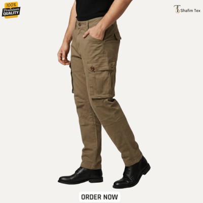 Premium Export Fabric Cargo Pant (Light Olive)