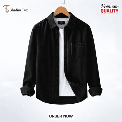 Denim shirt one pocket