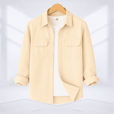 Double Pocket Shirt  (Cream)