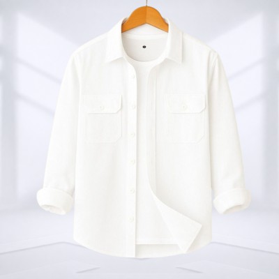 Double Pocket Shirt (White)