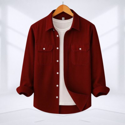 Double Pocket Shirt (Merun)