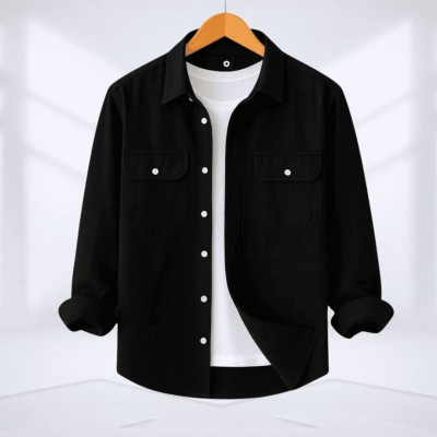 Double Pocket Shirt (Black)