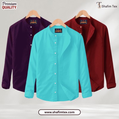 Ban Coller Long Sleeve Shirt for Men (zam+fest+merun)