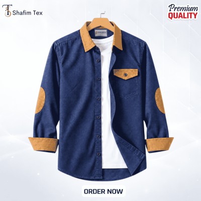 1 pc Denim full single pocket contrast (deep blue)