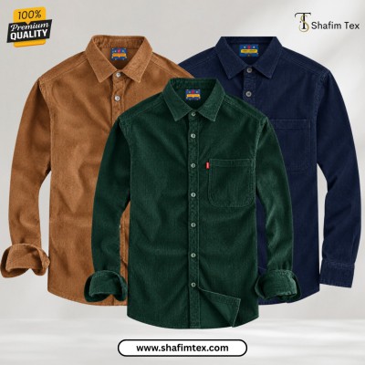 3 Pcs cord fabric one Pocket (Khaki+green+nevy blue)