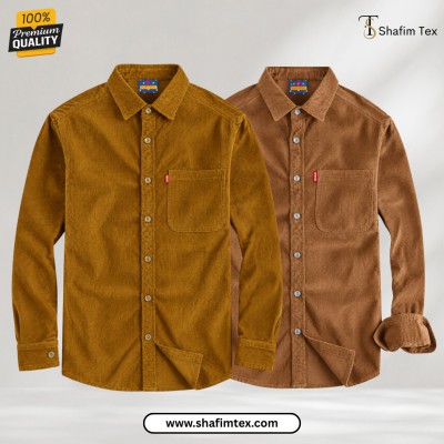 2 Pcs cord fabric one Pocket (khaki+cream)
