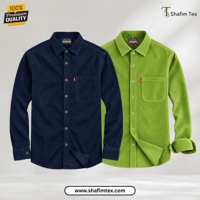2 Pcs cord fabric one Pocket (Nevy blue+lemon)