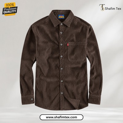 1 Pc cord fabric one Pocket (Brown)