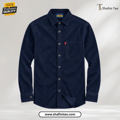 1 Pc cord fabric one Pocket (Navy blue)