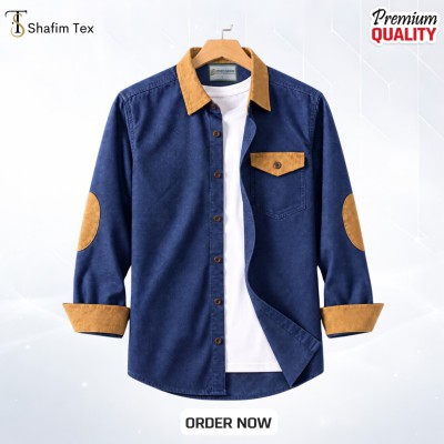 1 pc Denim full single pocket contrast (deep blue)