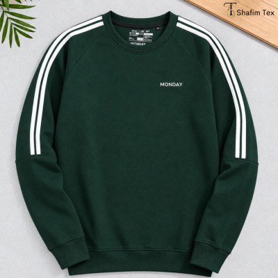 Strip dropshoulder sweepshirt (Green)