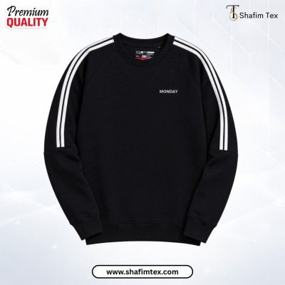 1 pc Dropshoulder sweepshirt (Black)